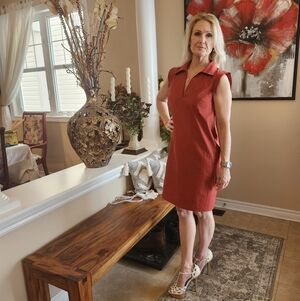 Banana Republic Red Sleeveless Dress